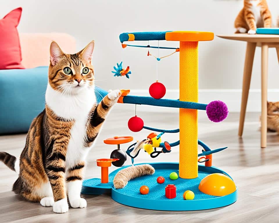 Interaktive Spielzeuge für Katzen