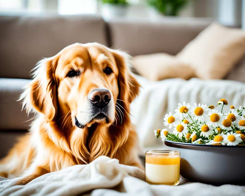 Kamillentee bei Magenproblemen Hund