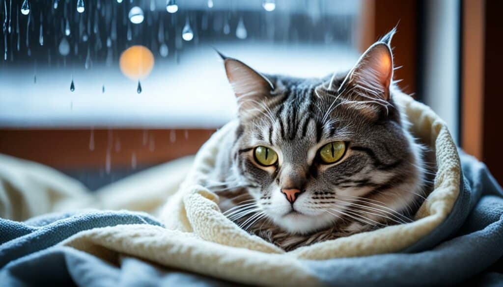 Schlafverhalten Katzen bei schlechtem Wetter