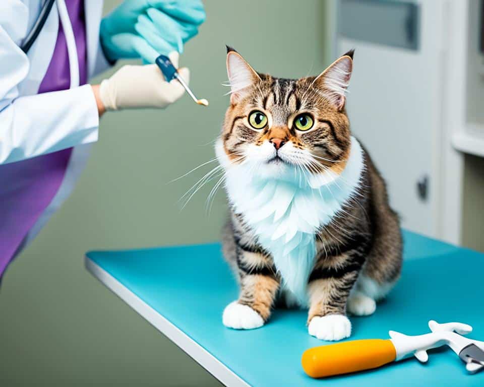 Tierarztbesuch bei sabbernder Katze