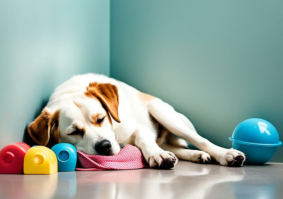 Hund schläft viel – Anzeichen von Rückzug?