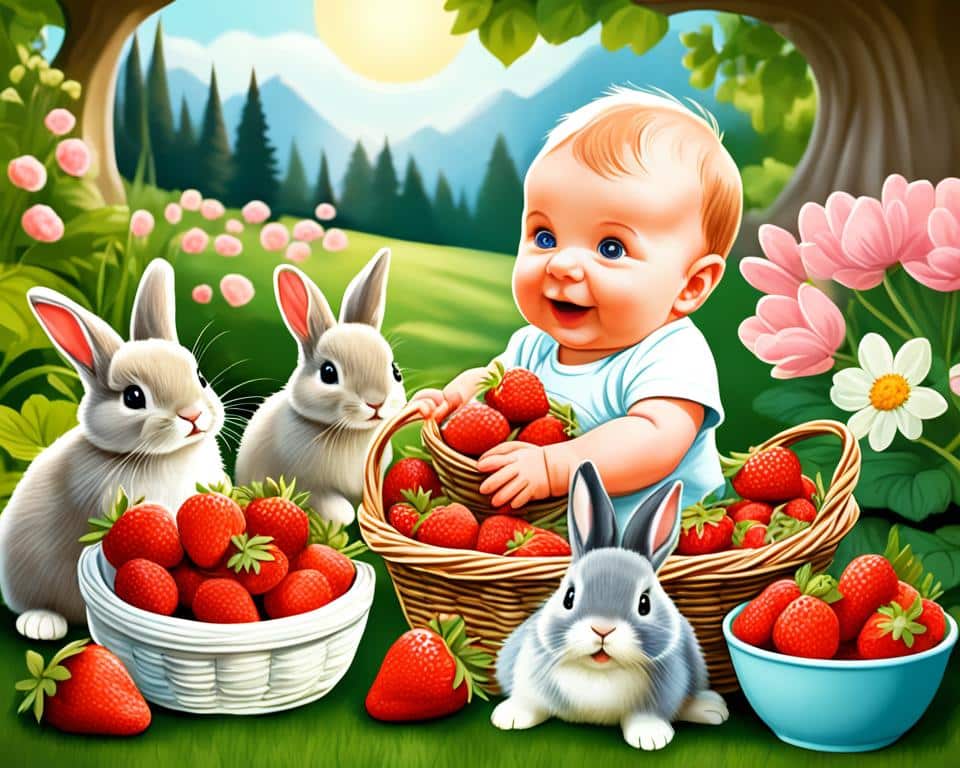 Vertragen Babys Kaninchen Erdbeeren