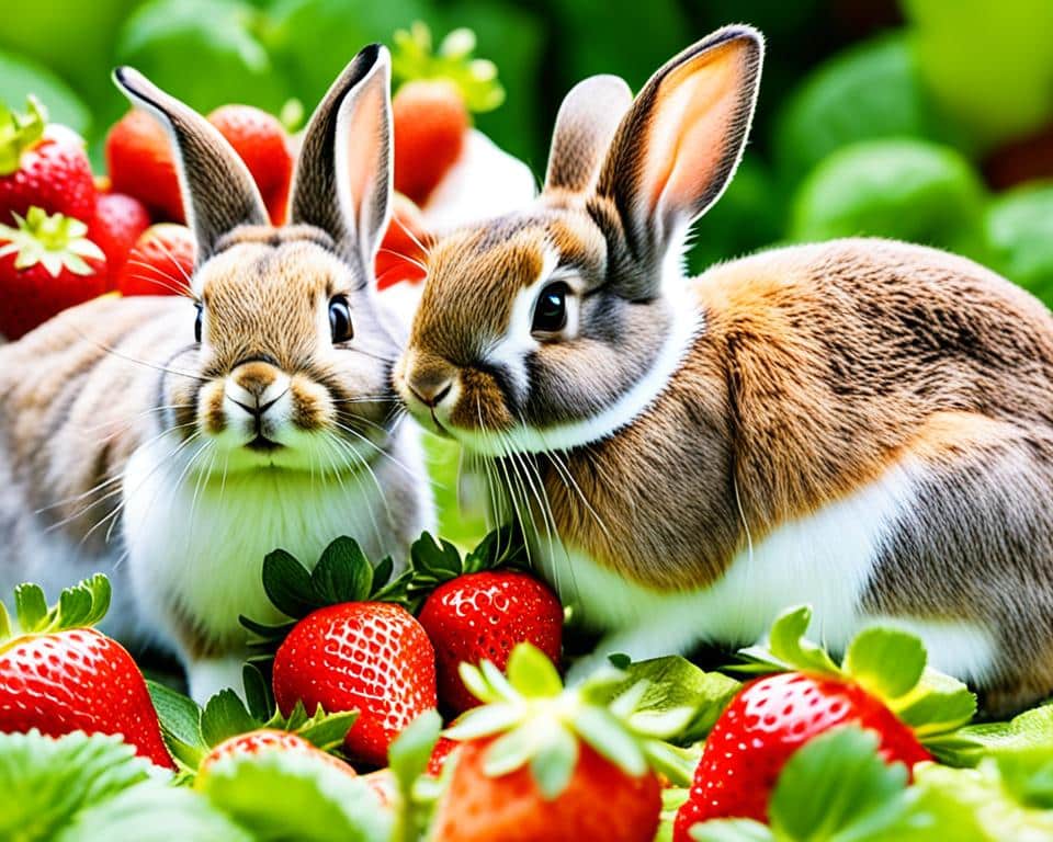 Vertragen Kaninchen Erdbeeren