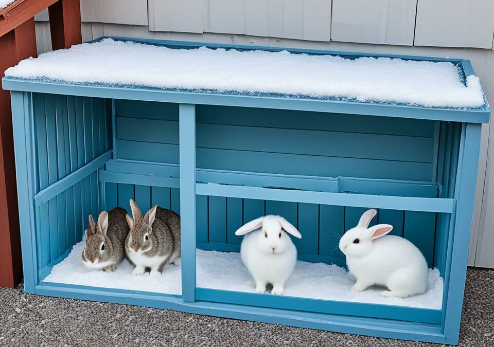 Wetterfester Kaninchenstall mit Wärmedämmung